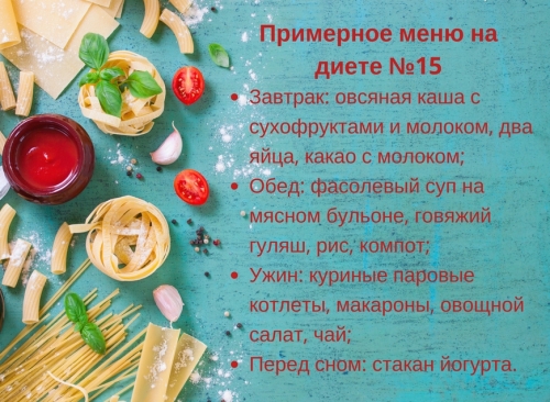 весьма диета номер 15 меню на каждый это думаешь.... этом