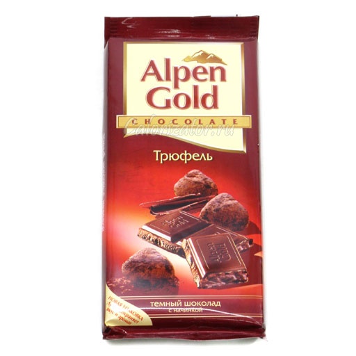 Шоколад Alpen Gold Трюфель - калорийность, полезные свойства, польза и ...