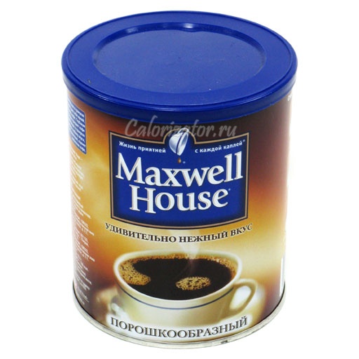 Кофе Maxwell House растворимый сухой - калорийность, полезные свойства ...