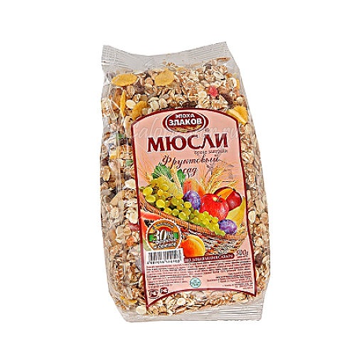 Мюсли Эпоха злаков Фруктовый сад - калорийность, полезные свойства ...