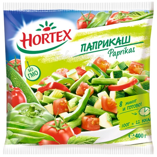 Овощная смесь Hortex паприкаш - калорийность, полезные свойства, польза ...