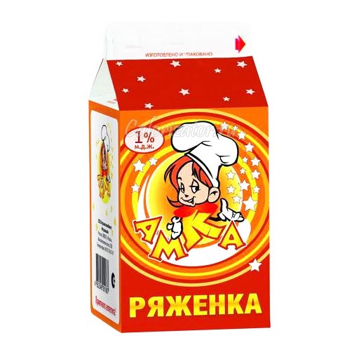 Ряженка 1% - калорийность, полезные свойства, польза и вред, описание ...