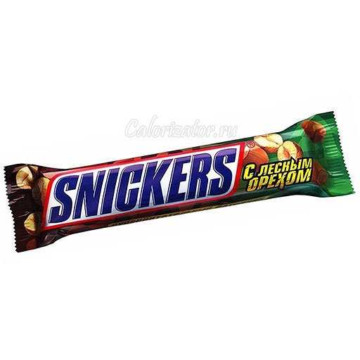 Шоколад Snickers с лесным орехом - калорийность, полезные свойства ...