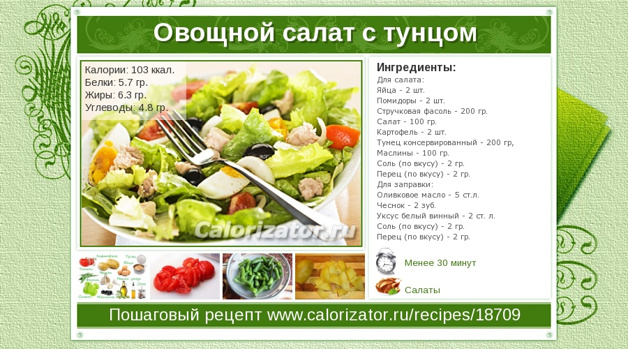 Салаты рецепты с и указанием калорий Салаты рецепты с и указанием калорий