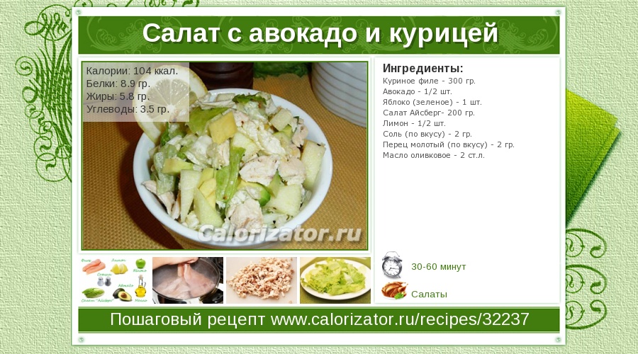 Салаты рецепты с и указанием калорий Салаты рецепты с и указанием калорий