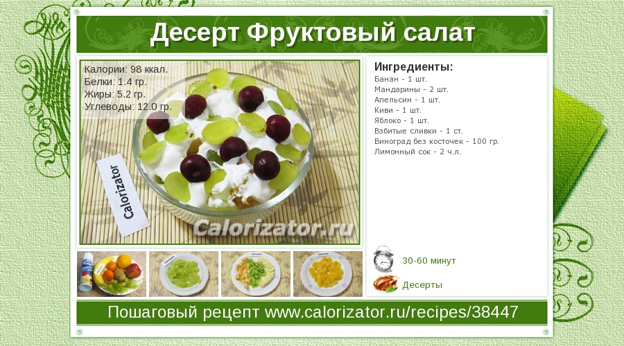 Рецепты фруктовый салатов простые и вкусные