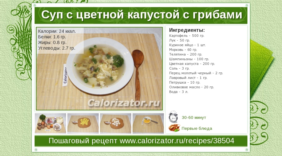 калорийность капусты цветной калорийность капусты цветной