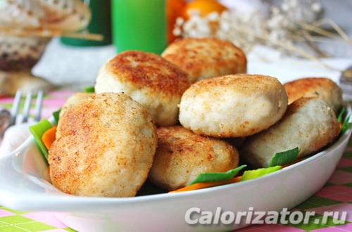 Котлеты из щуки и сала калорийность