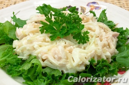 салат кальмаровый салат кальмаровый