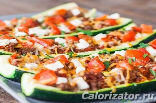 Фаршированный кабачок Фаршированный кабачок