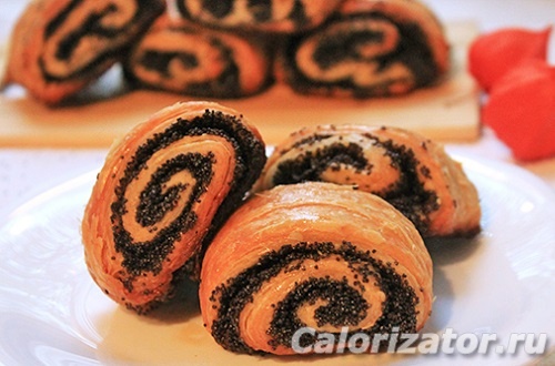 Слойка с маком Слойка с маком