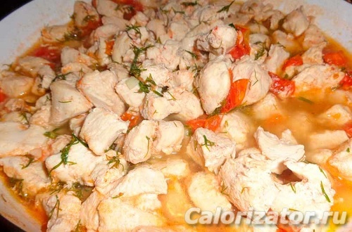Рецепты тушеной картошки с куриной грудкой