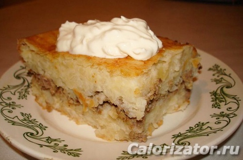 Школьная картофельная запеканка