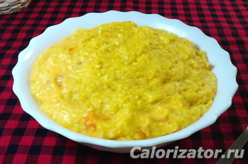 Калорийность тыквенной каши с крупой Калорийность тыквенной каши с крупой