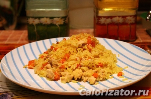 Плов с соевым мясом Плов с соевым мясом