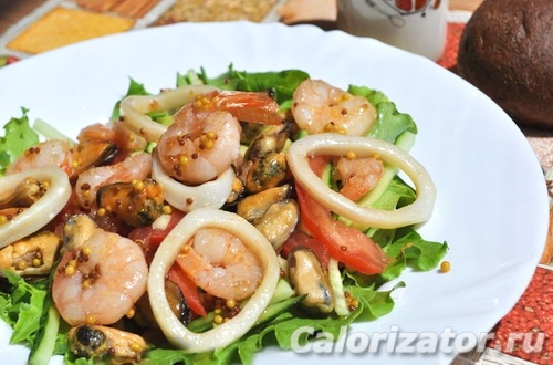 Салат из морепродуктов Салат из морепродуктов