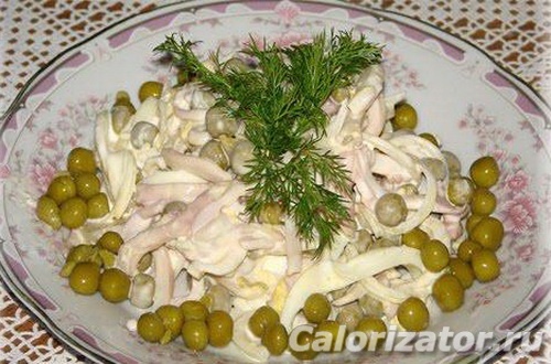 Салат с кальмаром Салат с кальмаром