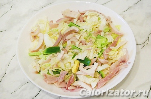 Салат с морепродуктами Салат с морепродуктами