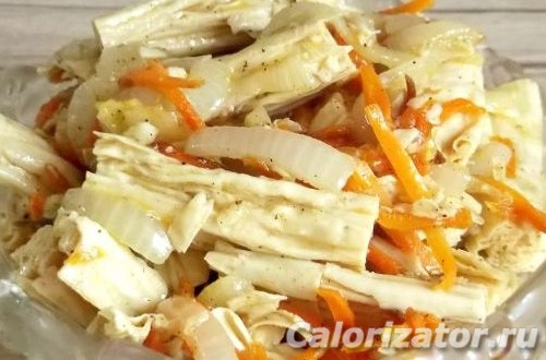 Спаржа соевая острая с овощами Спаржа соевая острая с овощами