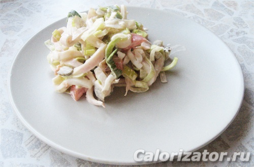 Салат с кальмаром Салат с кальмаром
