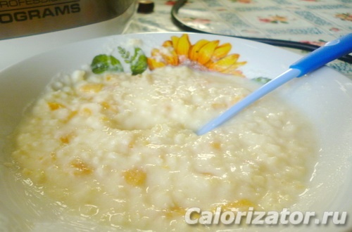 Каша пшённая с персиком Каша пшённая с персиком