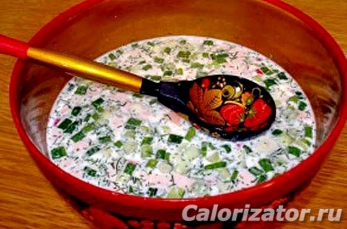 Окрошка на квасе Окрошка на квасе