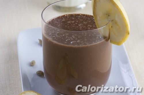 Кофейный смузи с бананом и овсянкой Кофейный смузи с бананом и овсянкой