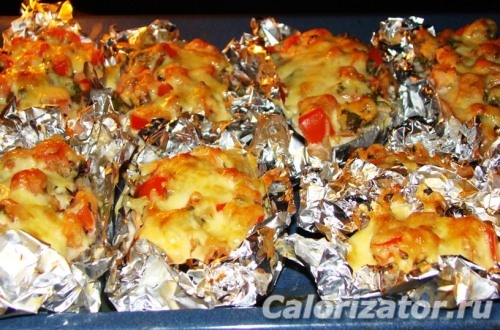 Палтус с овощами в духовке Палтус с овощами в духовке