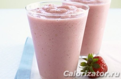 Смузи с клубникой Смузи с клубникой