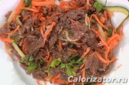 рецепт салата с шампиньонами и корейской морковкой рецепт