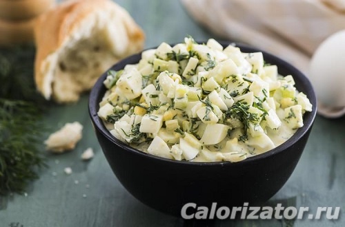 Салат из укропа и яиц Салат из укропа и яиц