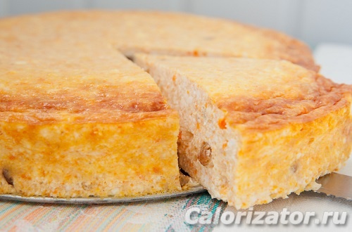 Морковная запеканка с изюмом Морковная запеканка с изюмом