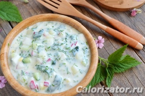 Окрошка с крапивой Окрошка с крапивой