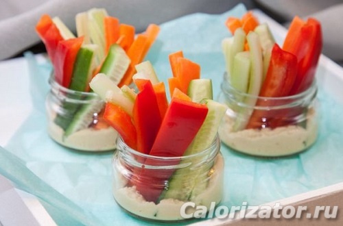 Овощная соломка с соусом Овощная соломка с соусом