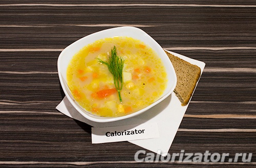 Суп Чаудер с рисом и кукурузой Суп Чаудер с рисом и кукурузой