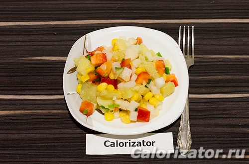 Салат картофельный с дайконом Салат картофельный с дайконом