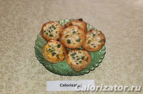 Куриные кексы с грибной начинкой Куриные кексы с грибной начинкой