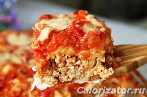 Куриная лазанья с лавашом Куриная лазанья с лавашом