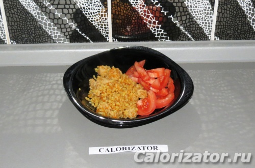 Булгур с соевым мясом Булгур с соевым мясом