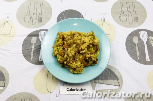 Птитим с кабачком и грибами Птитим с кабачком и грибами