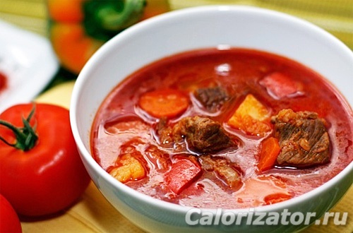 Гуляш говяжий с овощами Гуляш говяжий с овощами