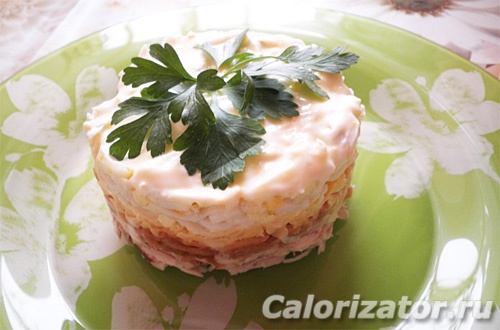 Салат яблочный с куриной грудкой Салат яблочный с куриной грудкой