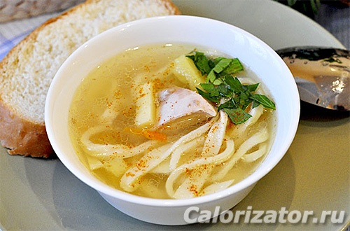Суп с лапшой и курицей Суп с лапшой и курицей