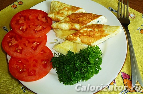 Яичница с сыром Дор Блю Яичница с сыром Дор Блю