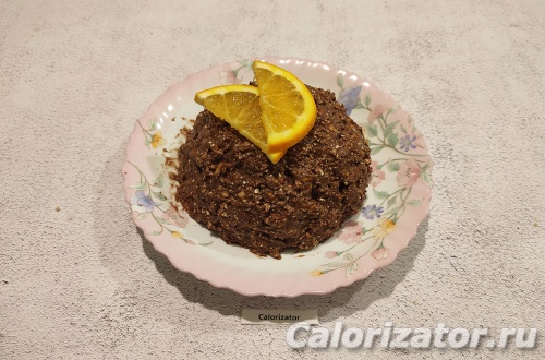 Торт из печенья с молоком и творогом