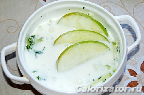 Кефирный суп с яблоками Кефирный суп с яблоками