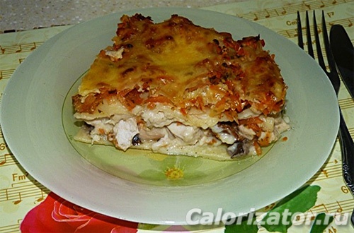 Лазанья с грибами Лазанья с грибами