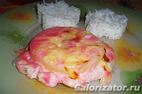 Курица с ананасом под соусом Курица с ананасом под соусом