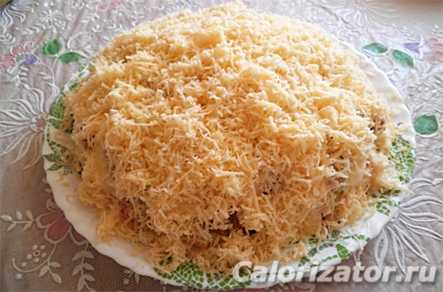 Салат с курицей и овощами Салат с курицей и овощами