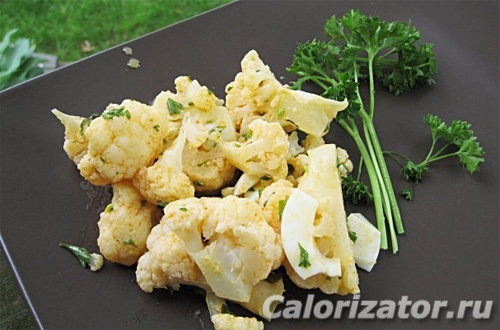 Цветная капуста с яйцом Цветная капуста с яйцом